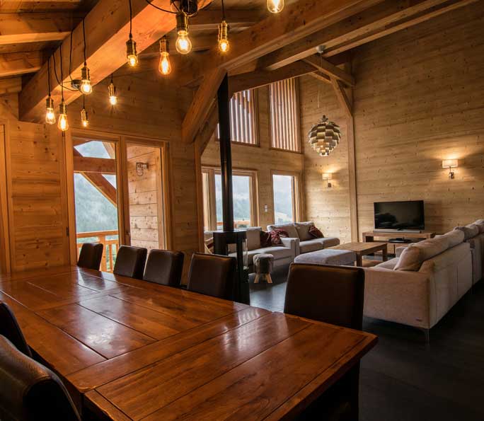 Chalet dining lounge